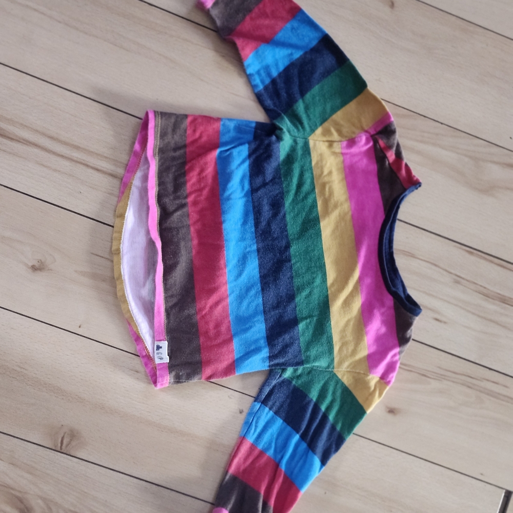 GAP Multicolor Striped Long Sleeve Tee